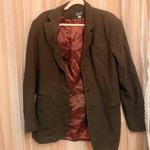 dark green coat blazer